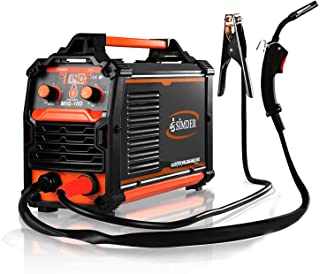 etosha MMA Welder 200Amp Inverter DC Stick Welder 110V 220V IGBT Digital Display Hot Start Portable Welding Machine Electrode Holder,Work Clamp, Input Power Adapter Cable and Brush