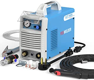 YESWELDER Plasma Cutter Dual Voltage 110/220V,45 Amp Non-Pilot Arc Digital Display IGBT Portable plasma cutter machine with accessories